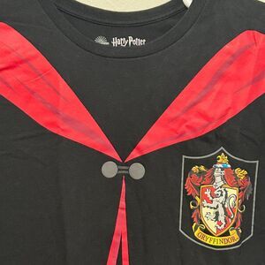 Wizarding World Gryffindor T-Shirt Mens L Black Crew Neck Short Sleeve